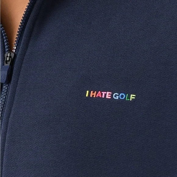 Gfore I Hate French Terry Quarter Zip Golf Pullover Twilight - SP24 Women